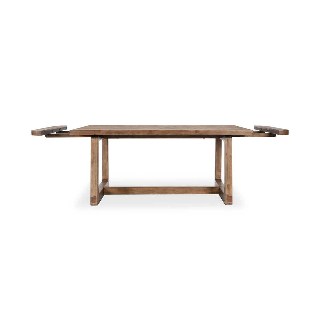 Lyra 86"-110" Extendable Dining Table - Smoke Brown