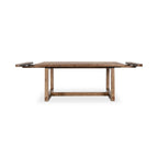 Lyra 86"-110" Extendable Dining Table - Smoke Brown