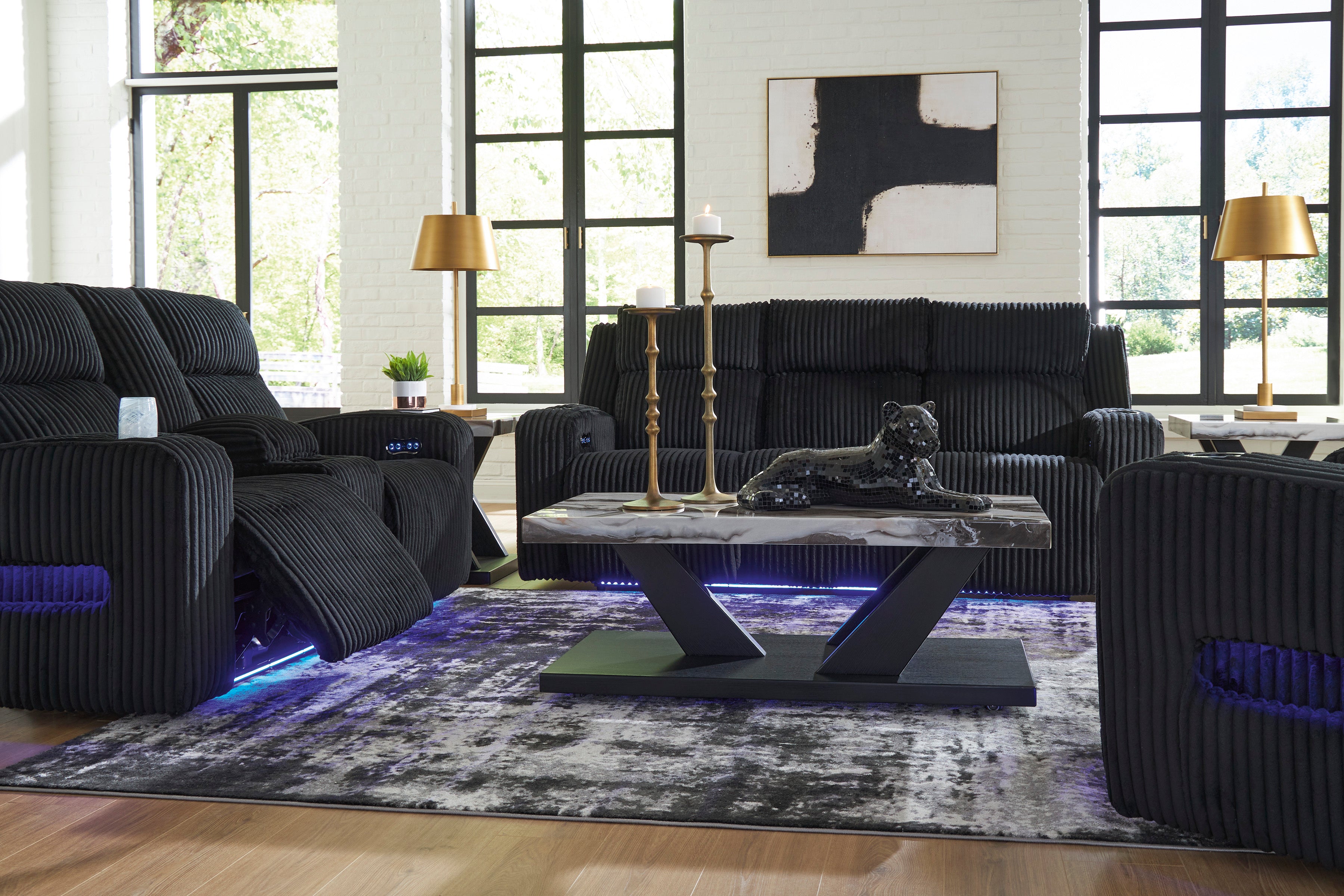 Forest Lake PWR REC Sofa with ADJ Headrest