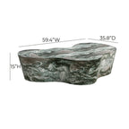 Slab 59" Concrete Indoor/Outdoor Coffee Table
