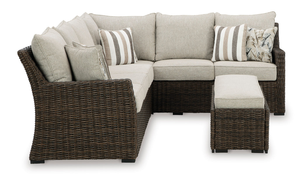 Brook Ranch Sofa SEC/Bench w/CUSH only