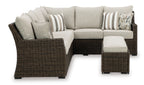 Brook Ranch Sofa SEC/Bench w/CUSH only