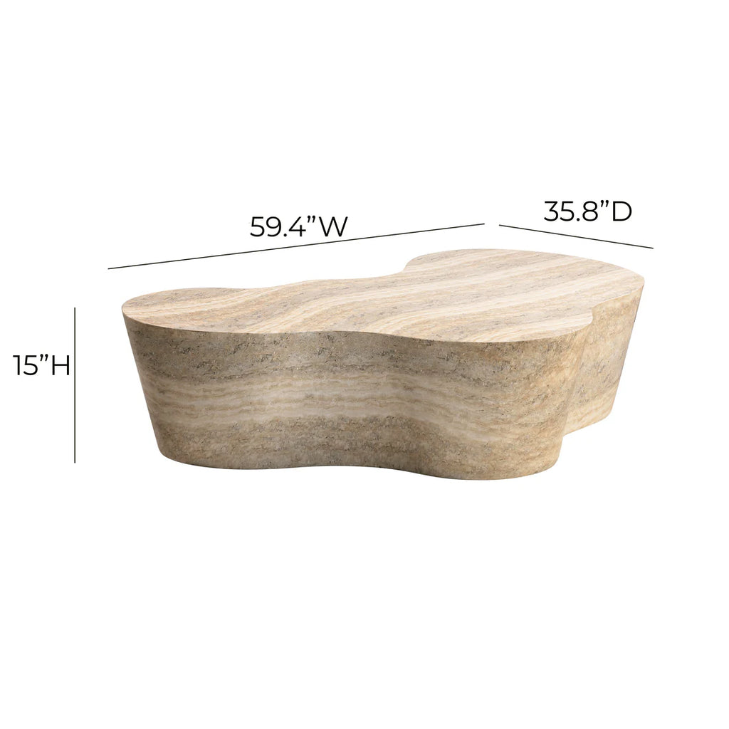 Slab 59" Concrete Indoor/Outdoor Coffee Table