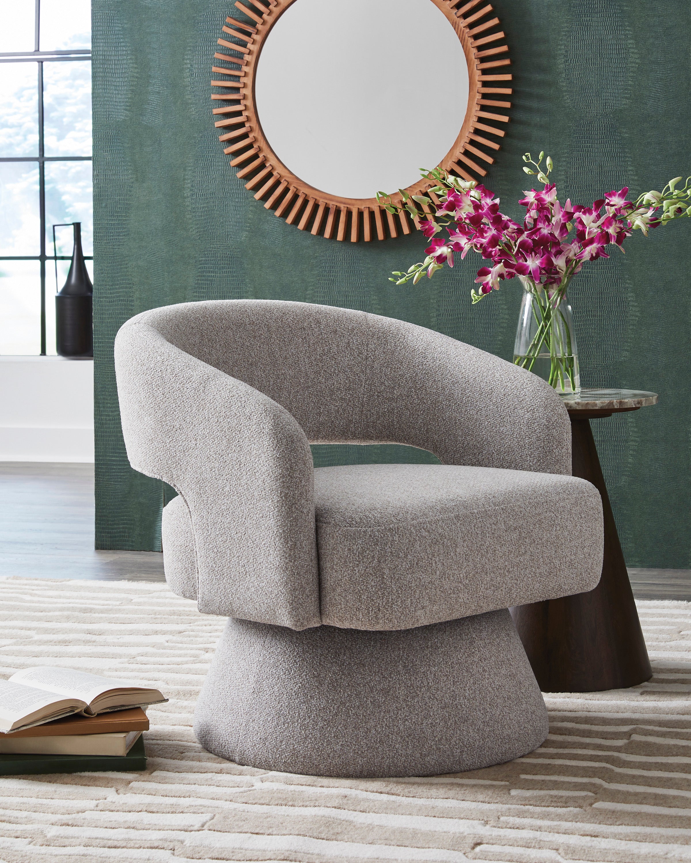 Nashkins Swivel Accent Chair