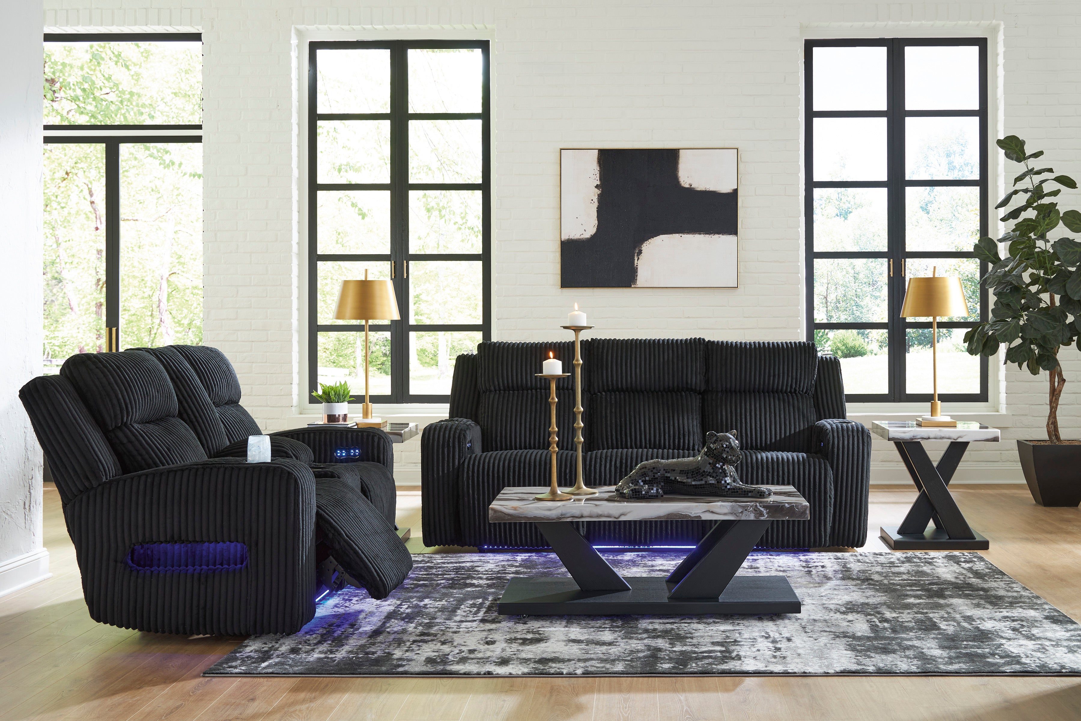 Forest Lake PWR REC Sofa with ADJ Headrest