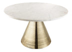 Tempo 30" Marble Round Coffee Table