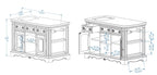 PENNFIELD BLACK KITCHEN ISLAND